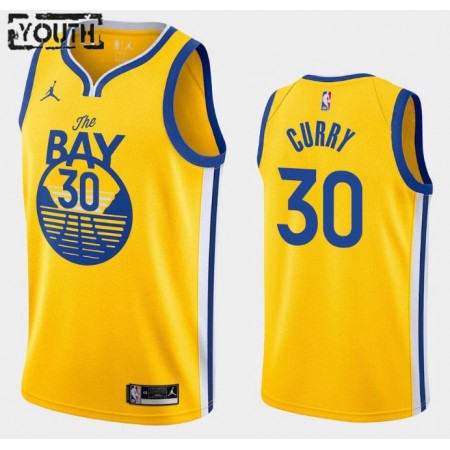 Maillot Basket Golden State Warriors Stephen Curry 30 2020-21 Jordan Brand Statement Edition Swingman - Enfant